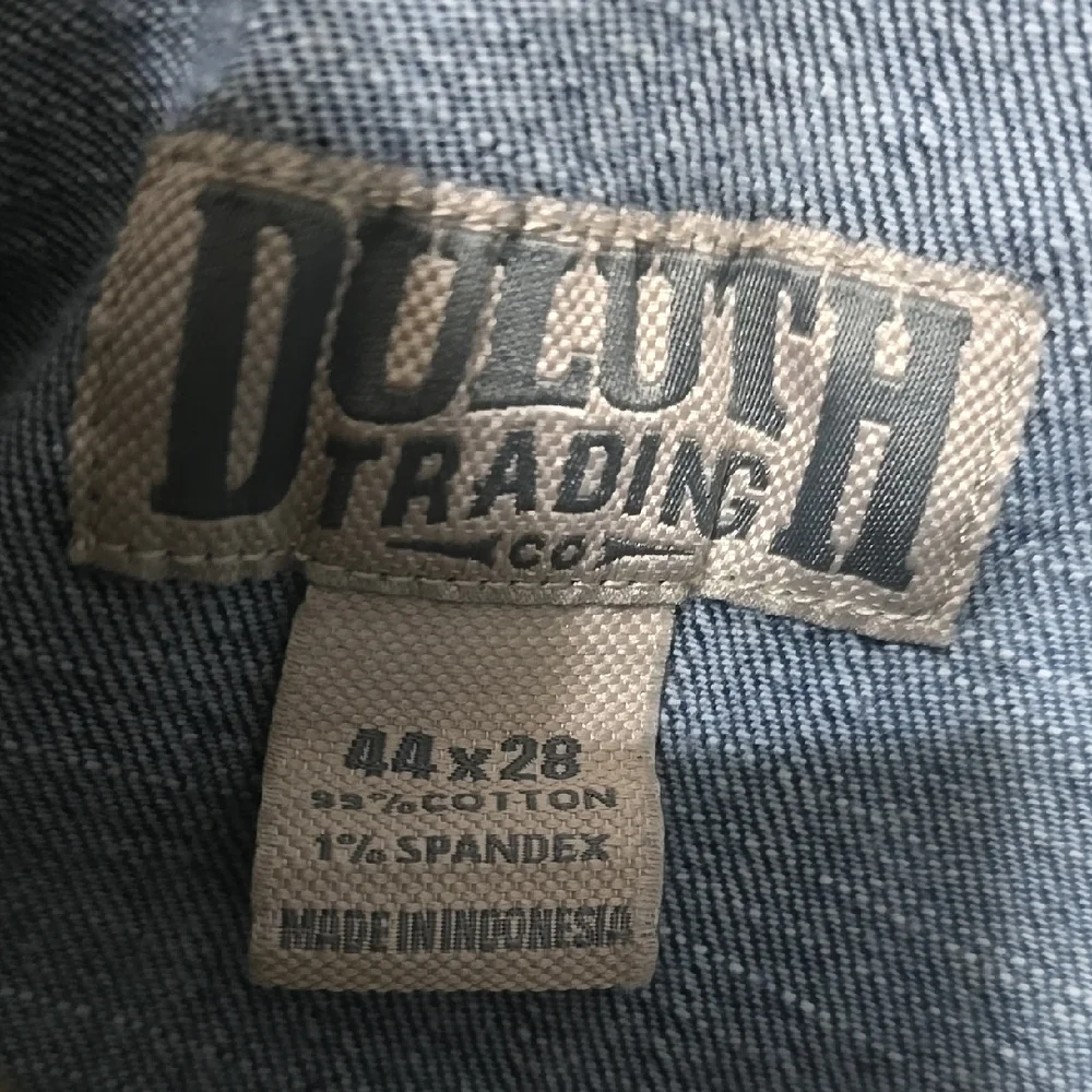 Duluth Trading Co flex ballroom Jeans Men's Size 44 blue Relaxed Denim Jean